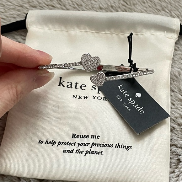 Kate Spade Yours Truly Pave Open Hinge Cuff - Picture 2 of 8